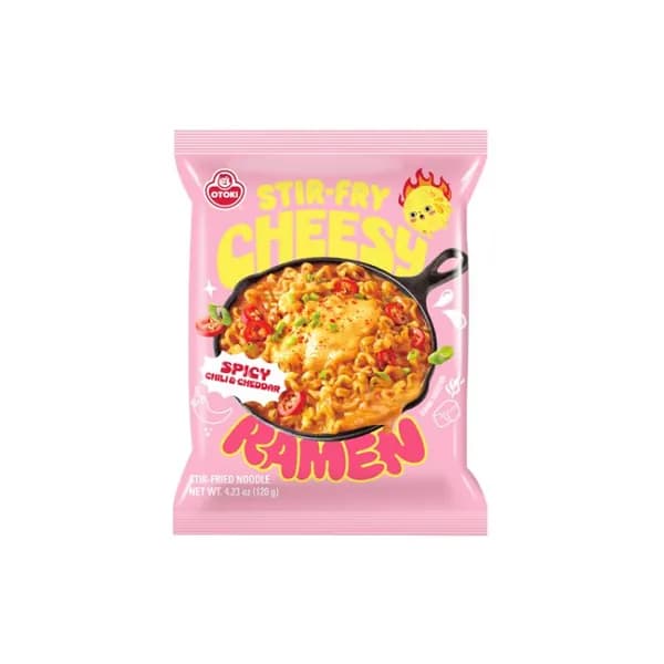 Чиз Рамен Лапша быстрого приготовления со вкусом чили и сыра чеддер, мягкая упаковка, 120 г.