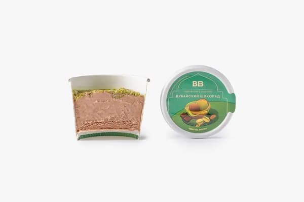 Мороженое сливочное "Дубайский шоколад", 80 г