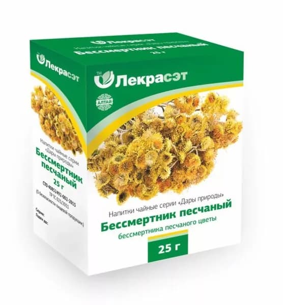 Чайный напиток Лекра-СЭТ Бессмертник песчаный цветки, 25г