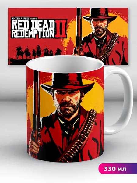Кружка Red dead redemption 2 Rdr2 Рдр 2 игра Артур Морган