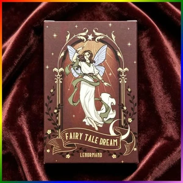 Оракул Ленорман Fairy Tale Dream 44 карты в стиле сказочного Таро, для предсказаний и настольных игр, подарок для любителей карт, 1 колода