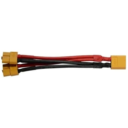 Разъем переходник разветвитель XT60 папа-2 х XT60 мама 10см AWG14