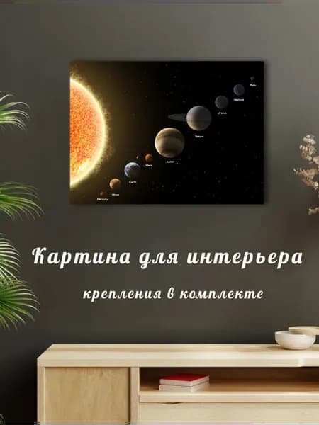 Картина Планеты космос 01 50х70