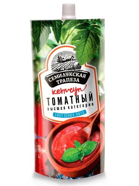 СЕМИЛУКСКАЯ ТРАПЕЗА Кетчуп ТОМАТНЫЙ, 300 грамм, 1 пачка