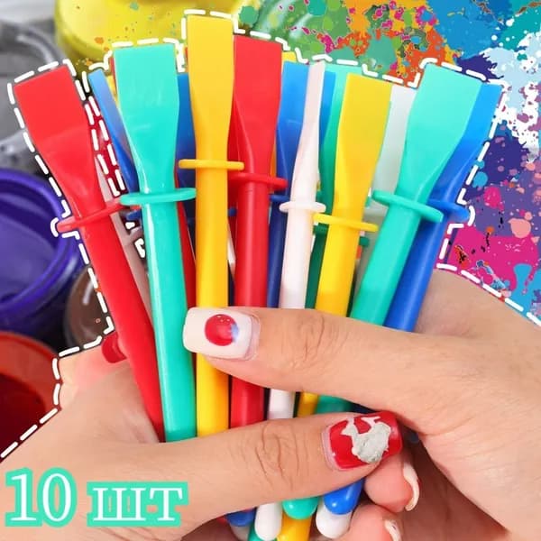 Аппликатор для красителя, рукоятка аппликатора, 10 шт.