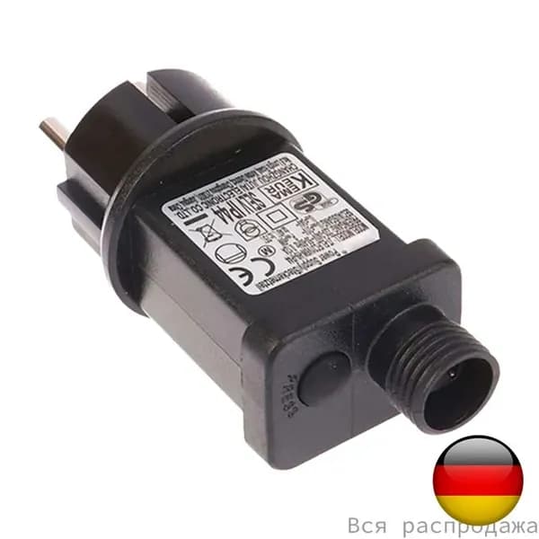 Адаптер для гирлянд 6W, трансформатор 24V, влагозащита