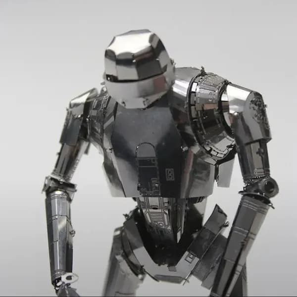 Металлическая 3D головоломка для детей и взрослых в виде сборной модели робота K-2SO конструктор для мальчика, девочки DIY набор.