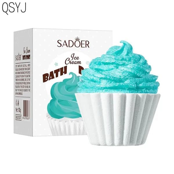 Шарик для ванны SADOER, сине-белый, 100 г