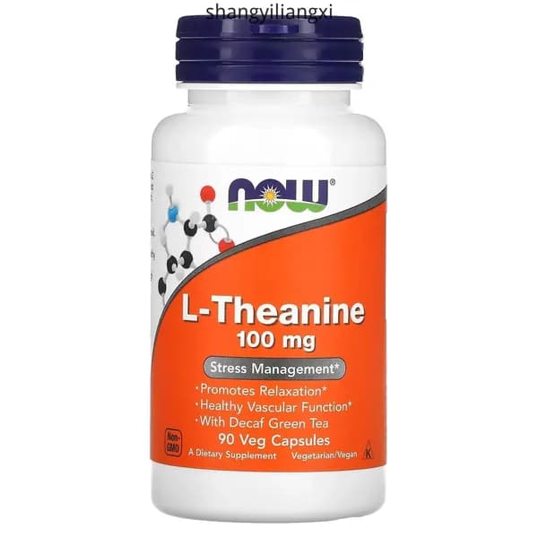 Теанин NOW Foods L-Theanine 100 мг 90 растительных капсул