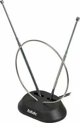 Антенна телевизионная BBK пассивная DVB-T, DVB-T2, ATSC, DAB, DMB-T/H, ISDB-T настольная черный (DA01 (B))
