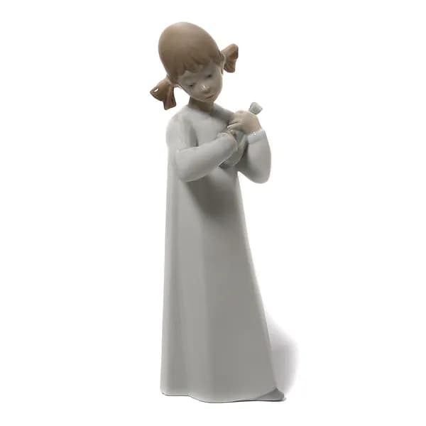 Фарфоровая фигура "Девочка с гитарой". Испания, Lladro, 1971-1974 гг.