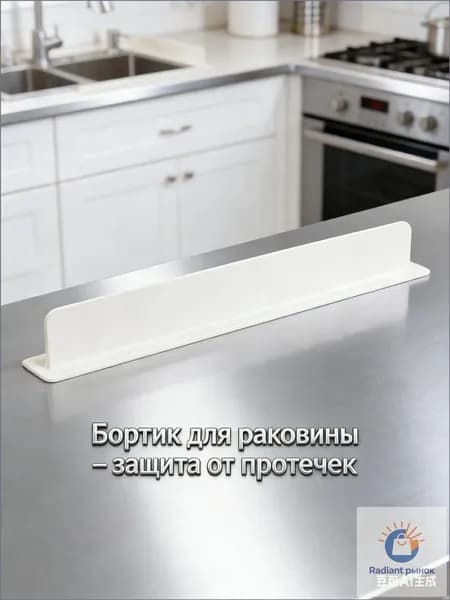 Защитный экран от брызг на раковину / Экран на кухню от брызг