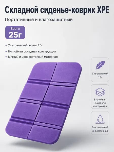 5 шт складных ковриков-сидений XPE портативных 8-складных для пикника и кемпинга сверхлёгких 25 г