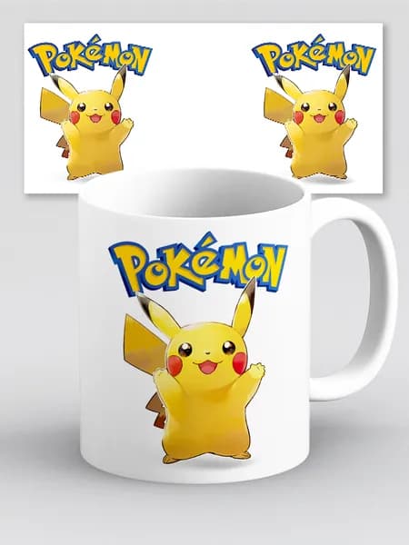 Кружка Pokemon Покемон Пикачу белый