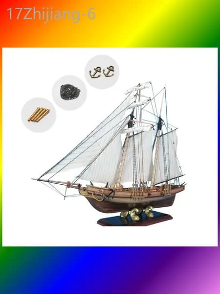 XINGGANG деревянная собранная модель парусника, DIY западная модель парусника, игрушка