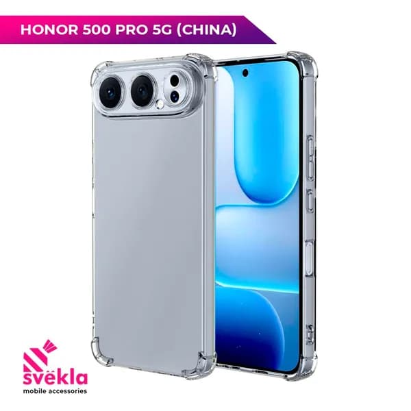 Силиконовый чехол для Honor 500 Pro 5G (China) (Хонор 500 Про 5Г) c усиленными углами Прозрачный Svekla Mix