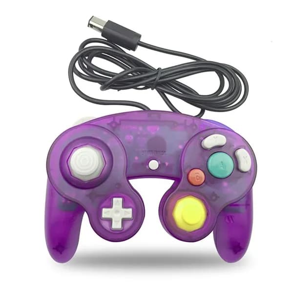 Классический аналоговый проводной геймпад для Nintendo GameCube, Фиолетовый