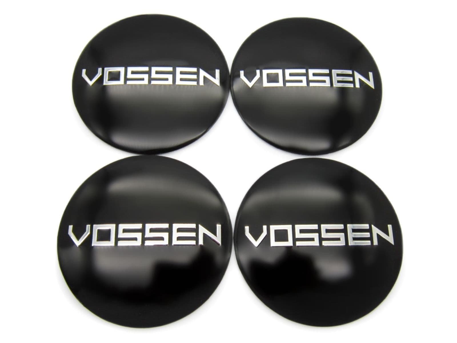 Наклейки на диски VOSSEN black 65 мм