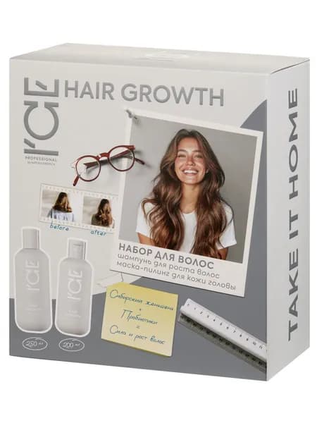 Natura Siberica ICE Professional Подарочный набор для волос шампунь и маска HAIR GROWTH