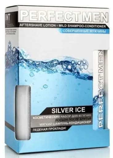 Perfect Men Подарочный набор Silver Ice, Шампунь-кондиционер для волос 250 мл + лосьон после бритья 100 мл