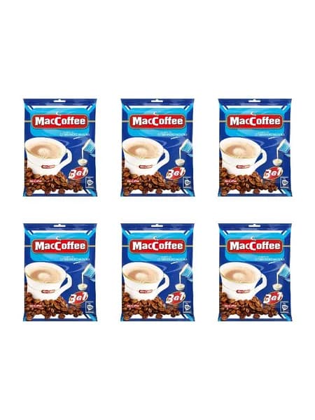 MacCoffee Напиток кофейный 3в1 со вкусом сгущенноого молока, 10 саше, 200 г, 6 шт