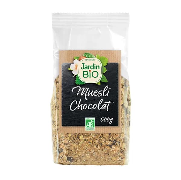 Мюсли с тёмным шоколадом, Lea Nature Jardin Bio, 500 г, Франция