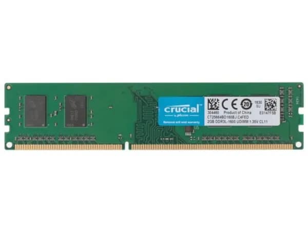 Crucial Оперативная память DDR3, 1600 МГц, 1 x 2 ГБ (CT25664BD160BJ)
