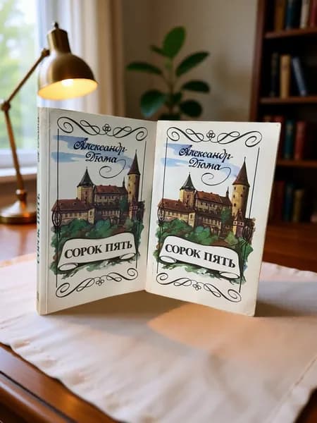 Сорок пять. Александр Дюма. В 2 томах. | Книга б/у