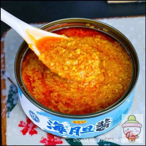 Икряной соус из морских ежей Haolinguan, 100 г, в масле