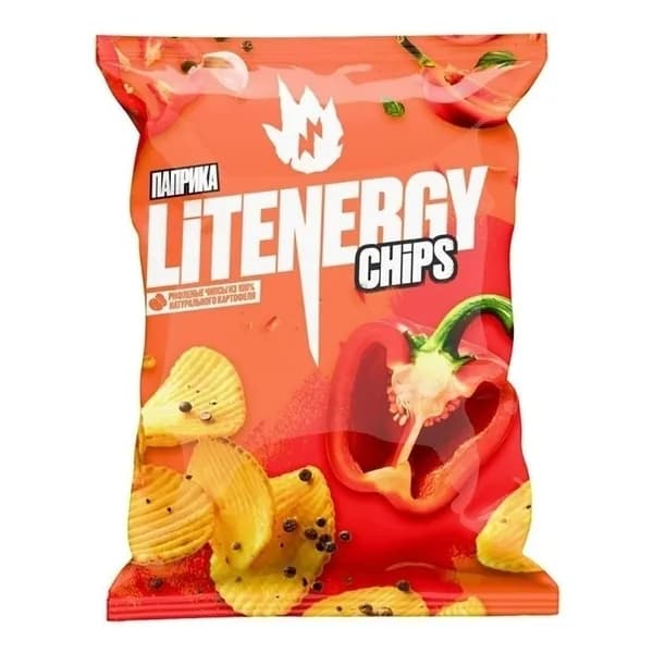 Чипсы картофельные Lit Energy с паприкой 120 г