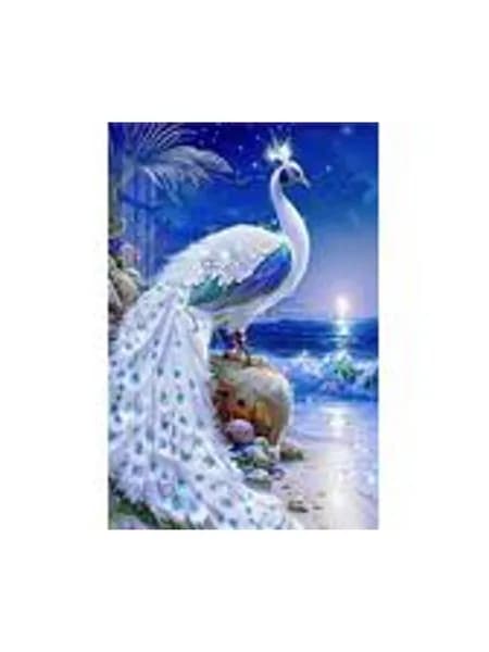 Diamond Painting Набор для алмазной мозаики, Павлиний узор, 50x60 см