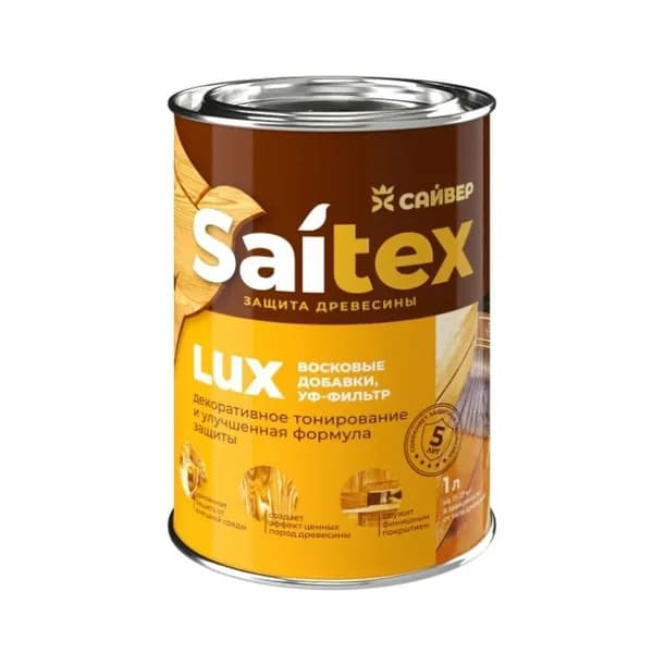 Деревозащитный состав Saitex Lux орегон 1л
