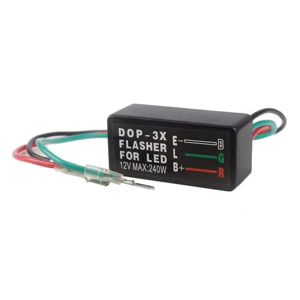 Электронное реле поворотов DOP-3X FLASHER для LED 12V, 3 провода / 12A