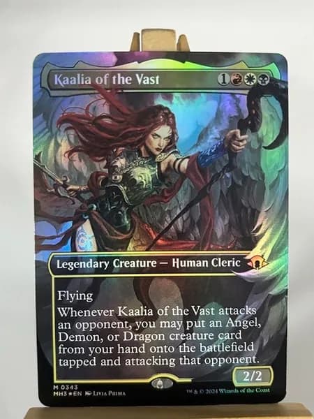 Магия сбора прокси-карт Высококачественные нефольговые карты Kaalia of the Vast#343 фольги