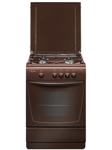 Газовая плита GEFEST 1200 С7 К89 с газовой духовкой, 60 см, 4 конфорки, коричневая
