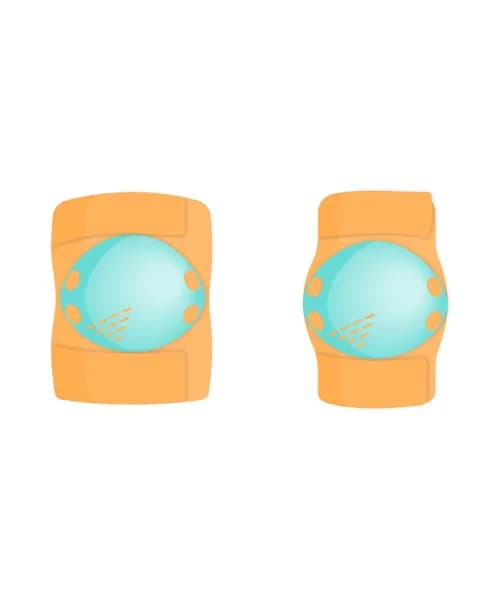 Комплект защиты на локти и колени RIDEX Bunny Orange