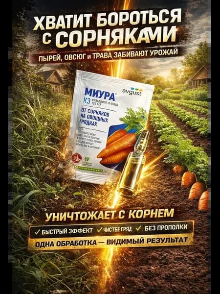 Средство от сорняков на грядках