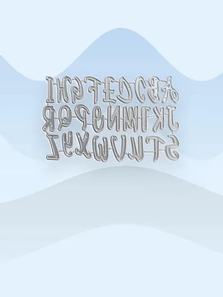 Ножницы для вырезания букв и цифр, - QB3633 в нижнем регистре пусть