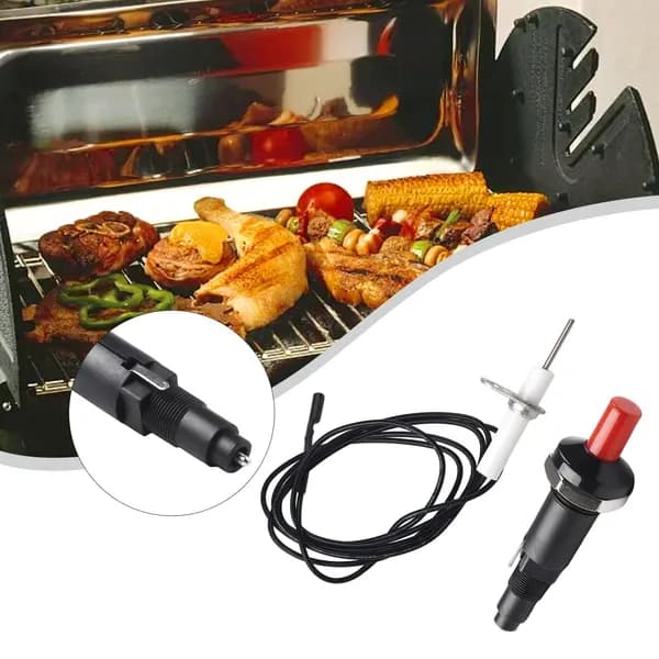 Пьезоэлемент для розжига с кабелем и кнопкой для газовых грилей BBQ и плит