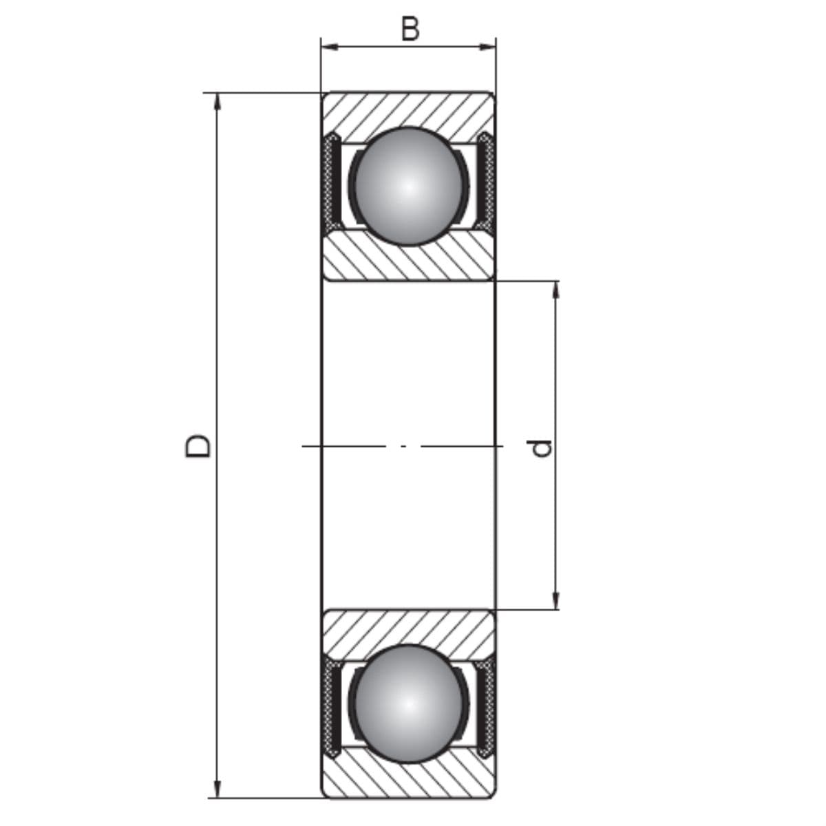 Подшипник MR15268-2RS.P6 производитель STC (15x26x8) шариковый однорядный