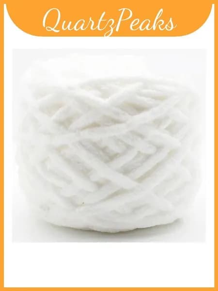 пряжа handknitting толстая шерсть для шарфов и зимней одежды, белая