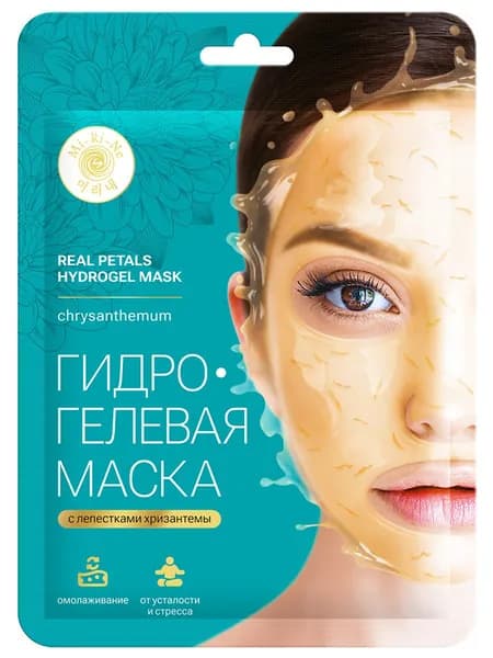 Mi-Ri-Ne Маска для лица тканевая антивозрастная с лепестками хризантемы 30г