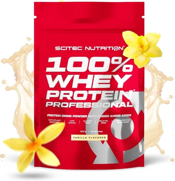 Протеин сывороточный Scitec Nutrition Whey Protein Professional 500 г (Ваниль)