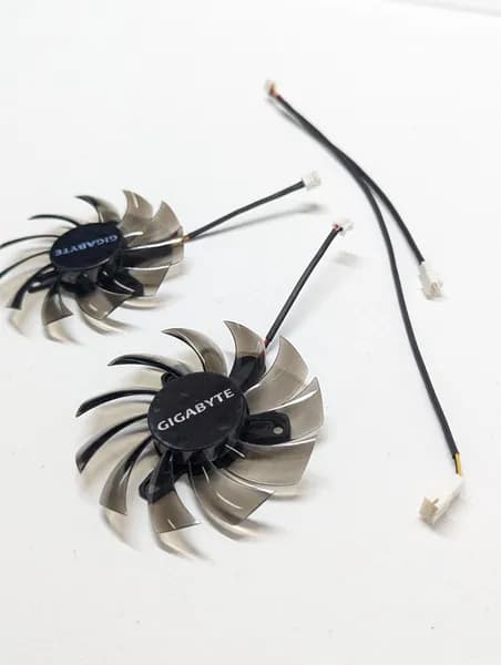 Вентиляторы 75 mm 2 pin + 3 pin для Gigabyte R9 270 650 660T