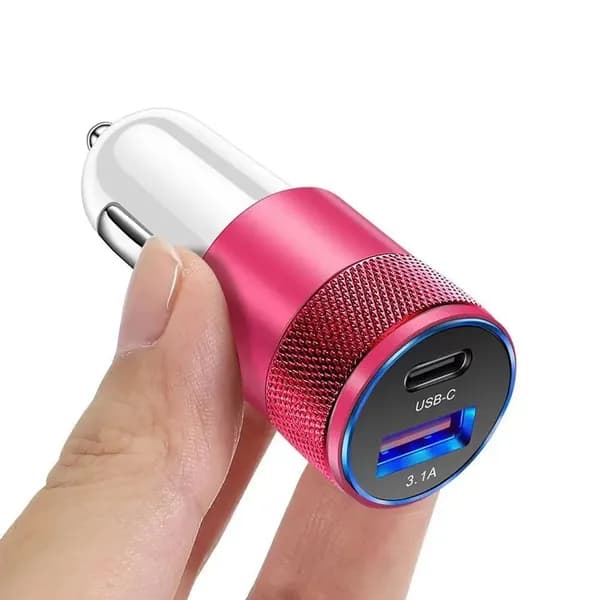 3.1A USB PD металлическое автомобильное зарядное устройство