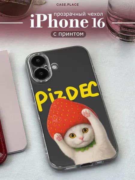 Чехол на iPhone 16 прикольный