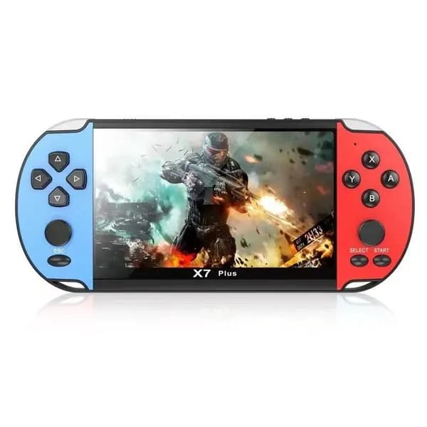 X7 Plush 5.1 PSP стиль портативная консоль: Двойные джойстики, игры типа KOF, HD экран (ретро аркады)