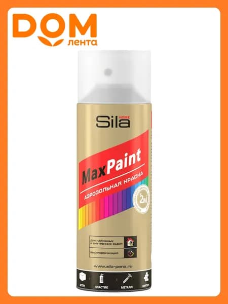 Лак универсальный акриловый Sila Home MaxPaint прозрачный матовый 0,52 л