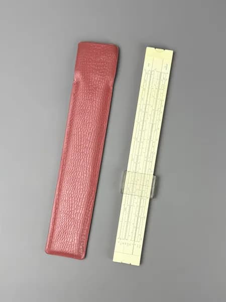 Линейка логарифмическая СССР, винтаж. Ленинград, 1975 год