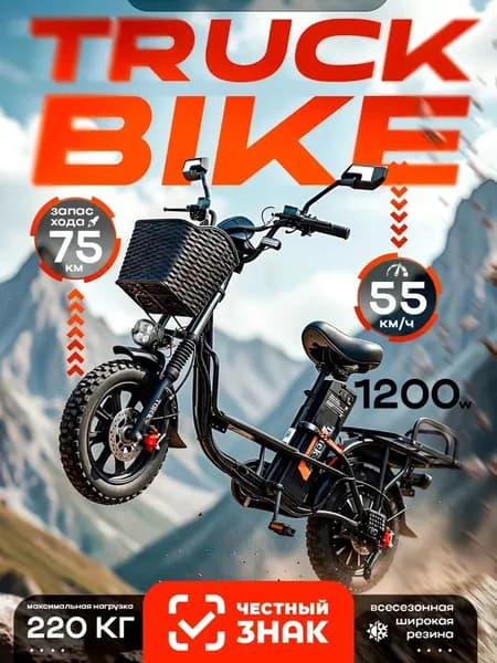 Электровелосипед для взрослых, Truck Bike M2 Standard, 1200W, 60V/21Ah, стандартная комплектация, 2026